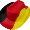 Deutschland Filz-Cowboyhut Schwarz/Rot/Gelb -Normani 100878