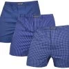 3 Stück Herren Web Boxershorts Navy
