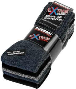 5 Paar Arbeits- Und Sportsocken „Extrem“ Blau Sortiert
