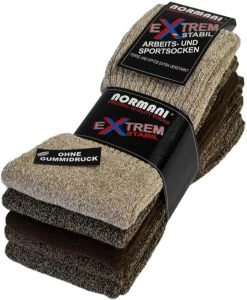 5 Paar Arbeits- Und Sportsocken „Extrem“ Braun Sortiert