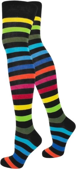 Overknees Regenbogen Regenbogen