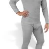 Thermo Unterwäsche Garnitur Bestehend Aus Unterhose Und Unterhemd Grau -Normani 105556