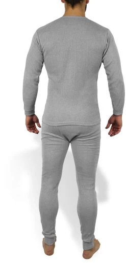 Thermo Unterwäsche Garnitur Bestehend Aus Unterhose Und Unterhemd Grau -Normani 105558