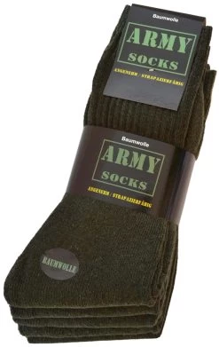 10 Paar Outdoor-Socken „ARMY“ Oliv -Normani 106359