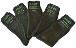 10 Paar Outdoor-Socken „ARMY“ Oliv -Normani 106361