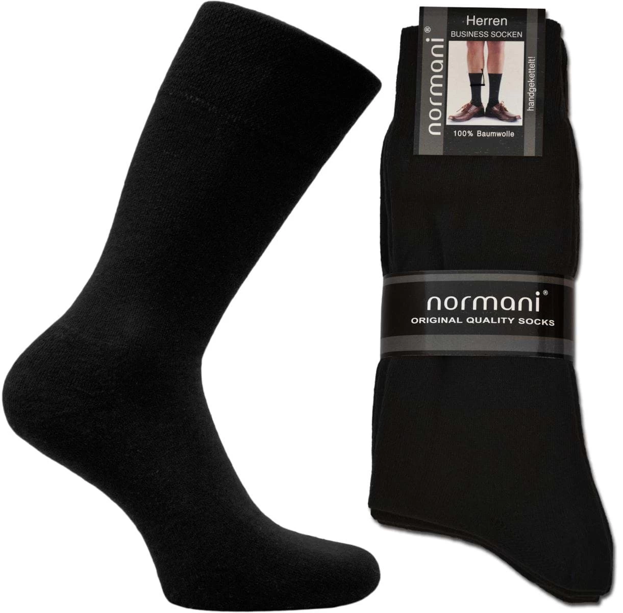 10 Paar Herrensocken Schwarz Schwarz 4 10 Paar Herrensocken Schwarz Schwarz – Bild 2