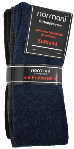 6 Paar Komfortsocken Mit Softrand Und Frotteesohle Marine/Anthrazit/Schwarz 8 6 Paar Komfortsocken Mit Softrand Und Frotteesohle Marine/Anthrazit/Schwarz -Normani 106422