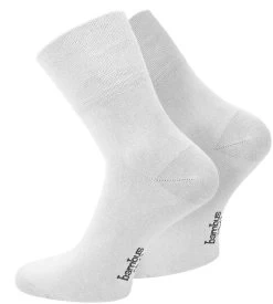 6 Paar Bambus-Gesundheitssocken Kurzschaft Weiß