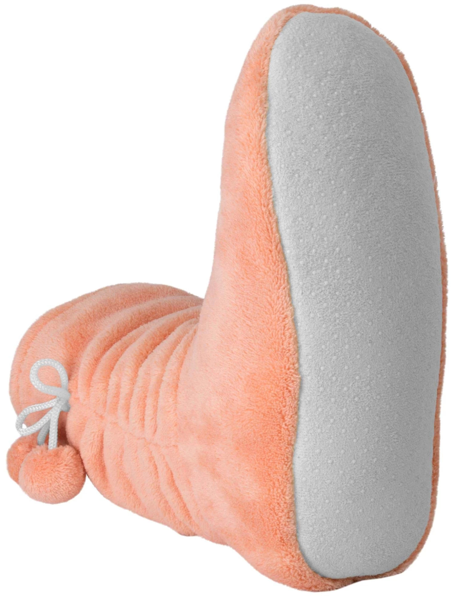 Damen-Fleece-Hausschuhe Mit Bommeln Apricot 4 Damen-Fleece-Hausschuhe Mit Bommeln Apricot – Bild 2