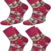 4 Paar Edelsocken Mit Seide Und Modal Fuchsia 2 4 Paar Edelsocken Mit Seide Und Modal Fuchsia -Normani 106663