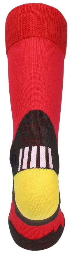 3 Paar Sportsocken Mit Schienbein- Und Fußrückenpolster Rot/Gelb -Normani 106738
