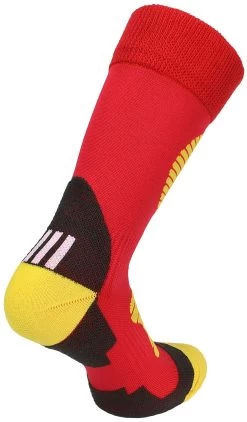 3 Paar Sportsocken Mit Schienbein- Und Fußrückenpolster Rot/Gelb -Normani 106739