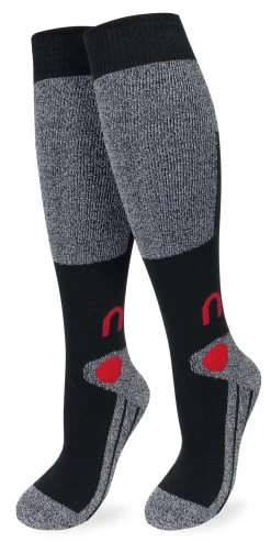 2 Paar Ski-Kniestrümpfe Mit Thermolite® Und Gepolsterten Belastungszonen Rot