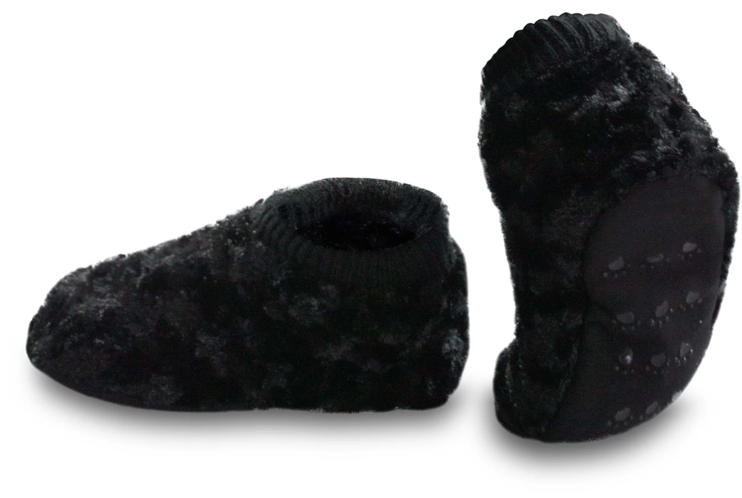 Tatzen-Hausschuhe Mit ABS Schwarz 3 Tatzen-Hausschuhe Mit ABS Schwarz