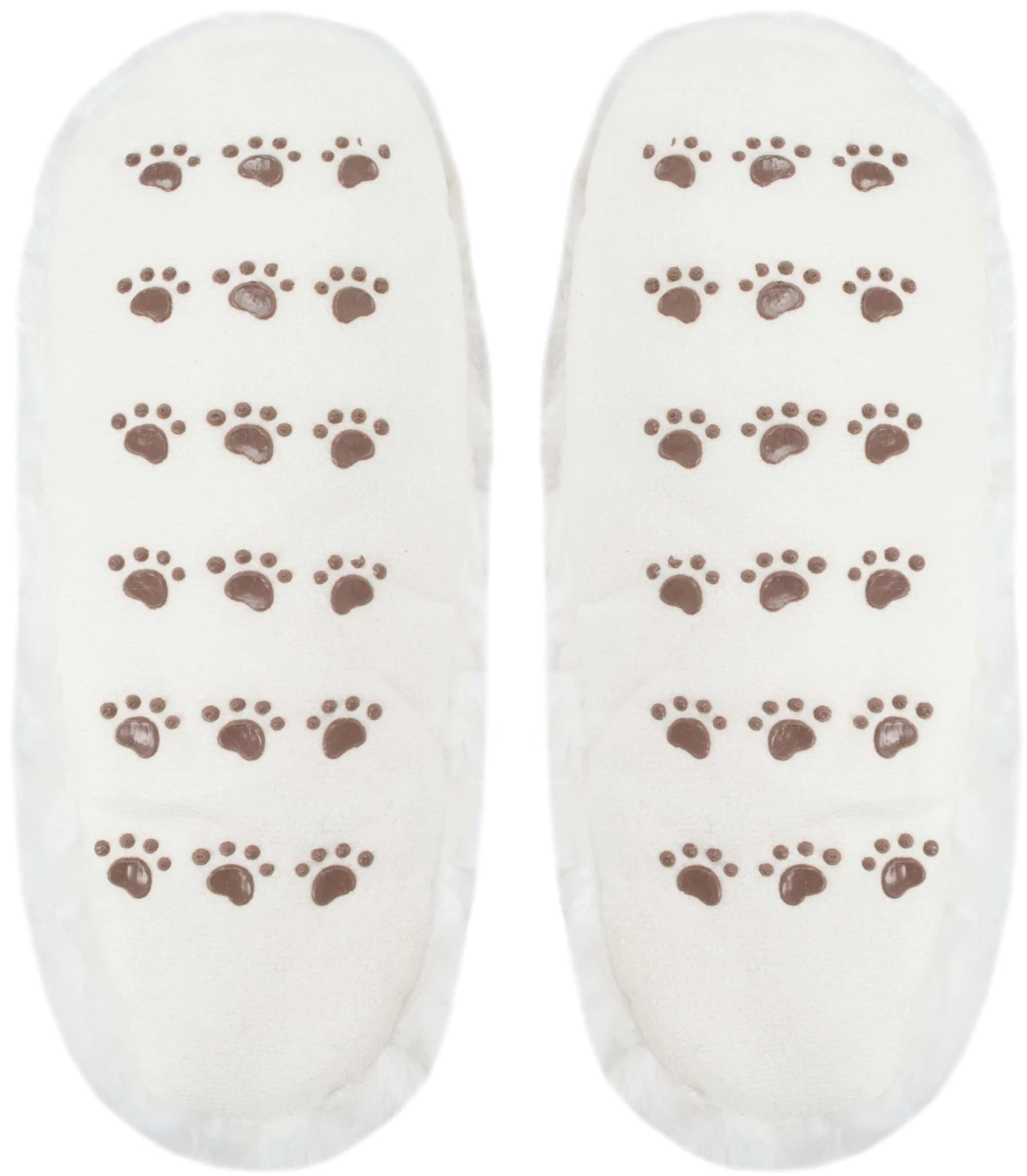 Tatzen-Hausschuhe Mit ABS Weiß 4 Tatzen-Hausschuhe Mit ABS Weiß – Bild 2