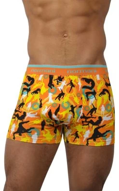 6 Stück Retro Boxershorts Aus Baumwolle Dance And Style/Orange