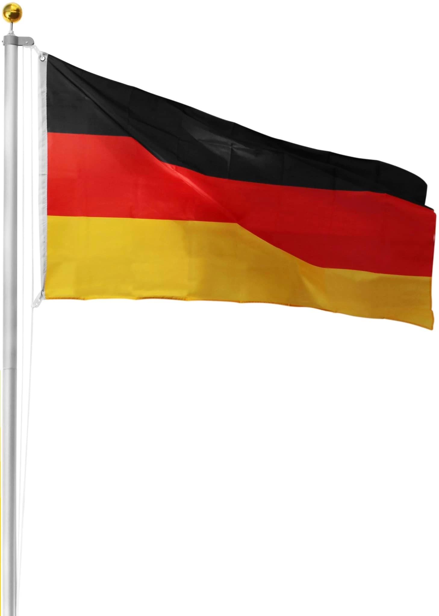 Fahnenmast 6,20 M Mit Flagge 90 Cm × 150 Cm Deutschland 3 Fahnenmast 6,20 M Mit Flagge 90 Cm × 150 Cm Deutschland