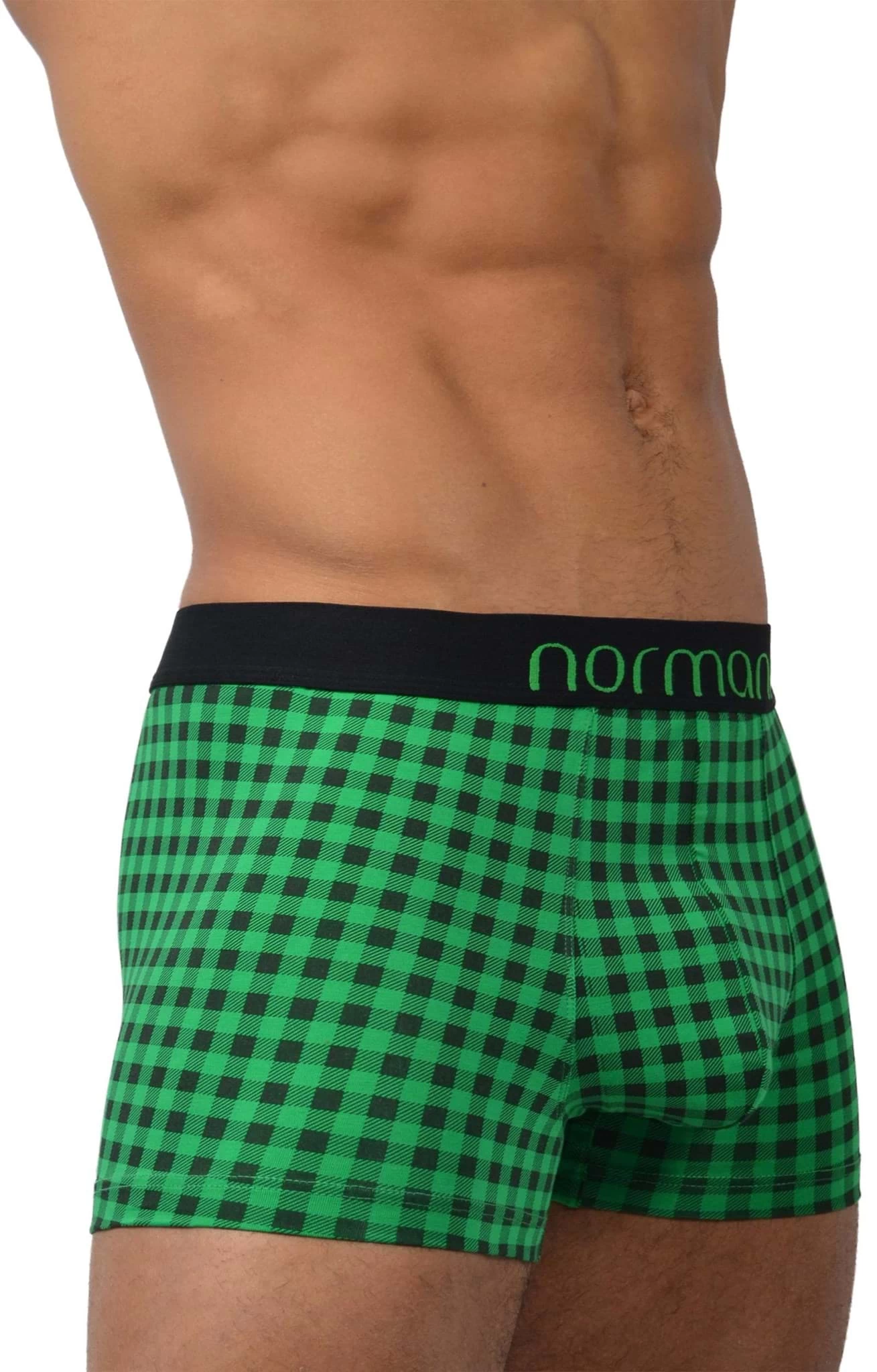 6 Stück Retro Boxershorts Aus Baumwolle Green Check 4 6 Stück Retro Boxershorts Aus Baumwolle Green Check – Bild 2
