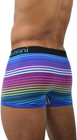 6 Stück Retro Boxershorts Aus Baumwolle Rainbow Stripes -Normani 107107