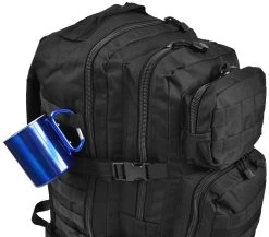 Edelstahl Tasse 330 Ml Mit Karabinerhaken „Wisconsin“ Blau -Normani 107737