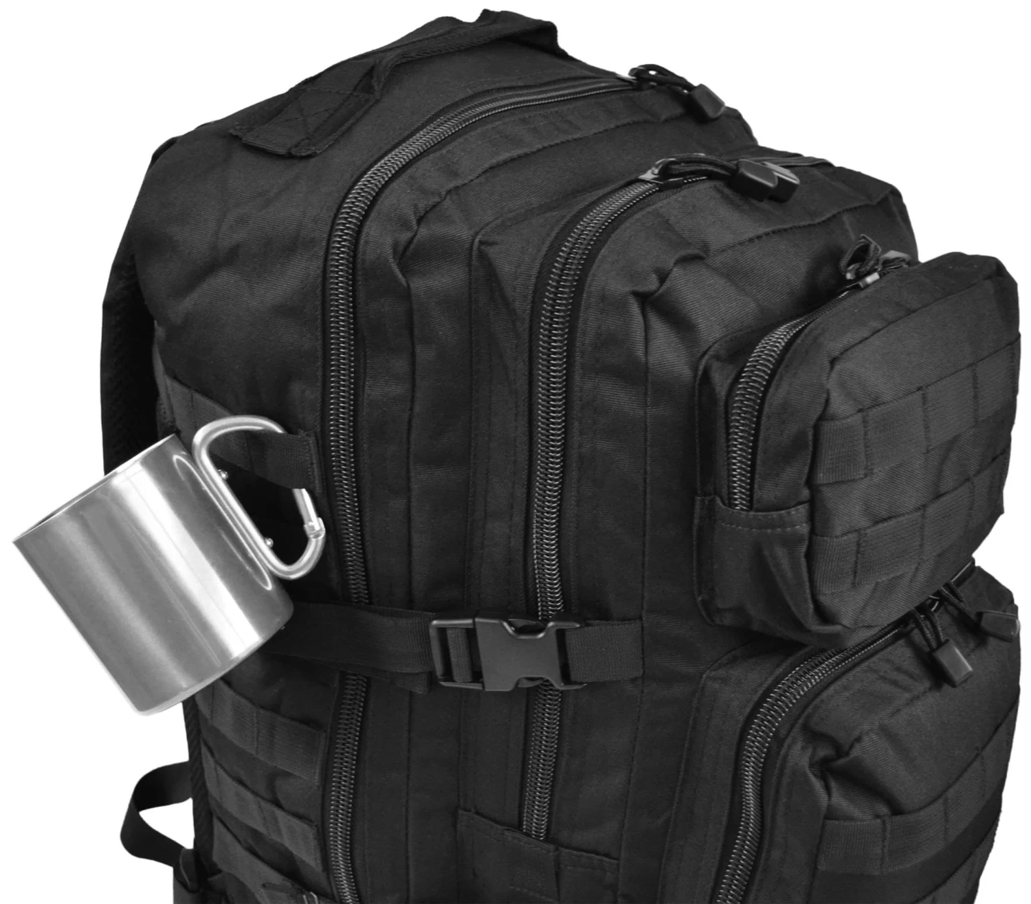 Edelstahl Tasse 330 Ml Mit Karabinerhaken „Wisconsin“ Silber 6 Edelstahl Tasse 330 Ml Mit Karabinerhaken „Wisconsin“ Silber – Bild 4