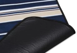 Outdoor-Campingdecke, 140 Cm X 180 Cm „Tundra“ Blau Gestreift -Normani 107835