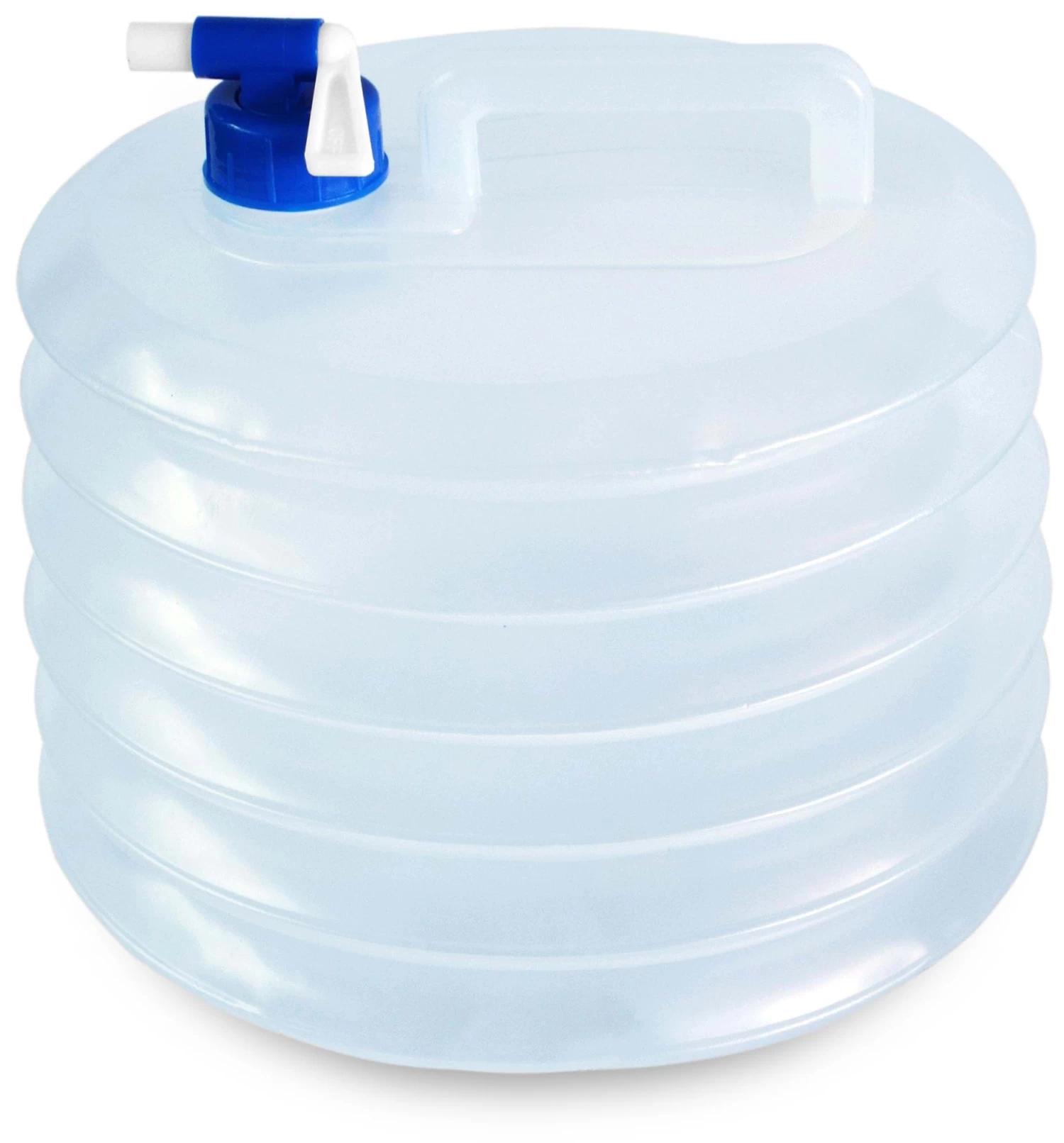 Faltkanister Rund Mit Hahn „Yuancan“ 10 Liter Transparent 3 Faltkanister Rund Mit Hahn „Yuancan“ 10 Liter Transparent