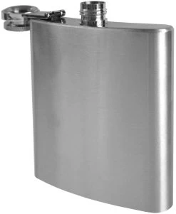 Edelstahl Flachmann 170 Ml Silber