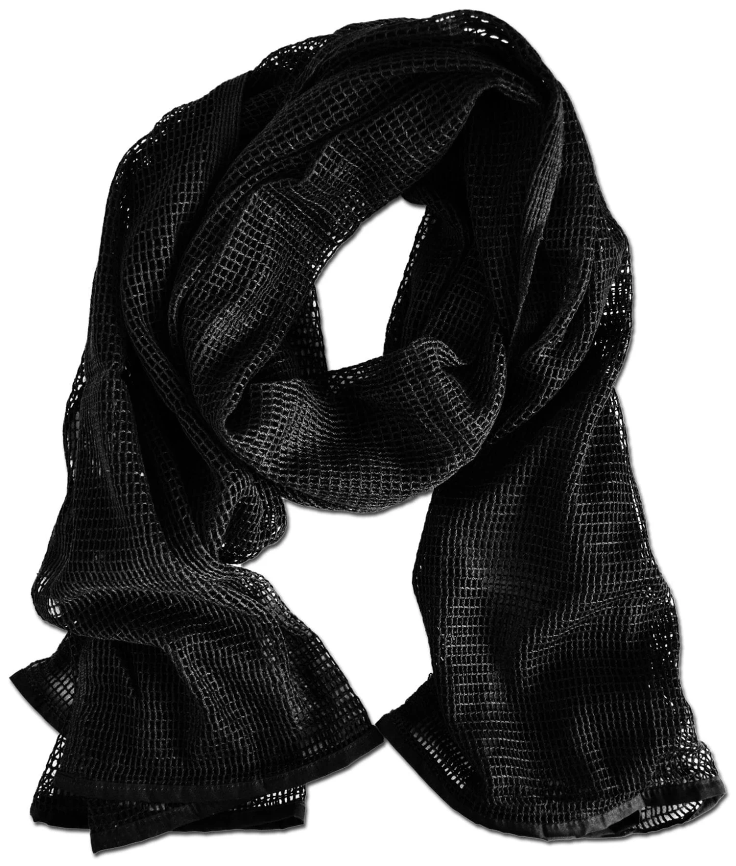 Netzschal Aus Reiner Baumwolle „Ghost“ Schwarz 3 Netzschal Aus Reiner Baumwolle „Ghost“ Schwarz