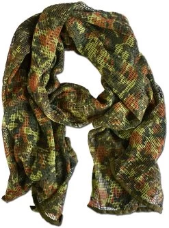 Netzschal Aus Reiner Baumwolle „Ghost“ Flecktarn