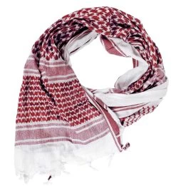 Shemagh Halstuch Rot/Weiß