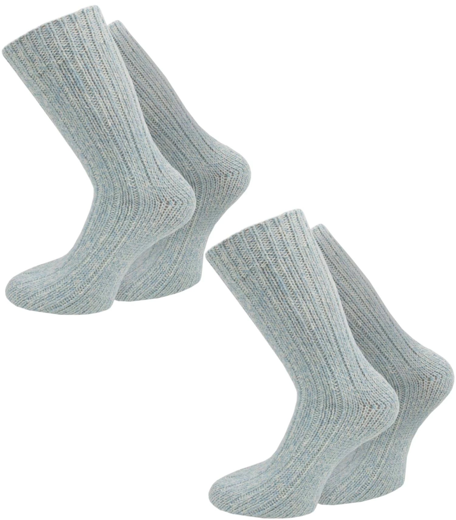2 Paar Norweger-Socken Pastelltöne Hellblau 3 2 Paar Norweger-Socken Pastelltöne Hellblau