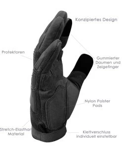 Fingerhandschuhe „ARMY GLOVES Specialist“ Schwarz -Normani 108763