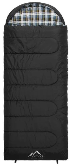 4-in-1 Schlafsack „Antarctica“ (RV Rechts) Schwarz -Normani 109083