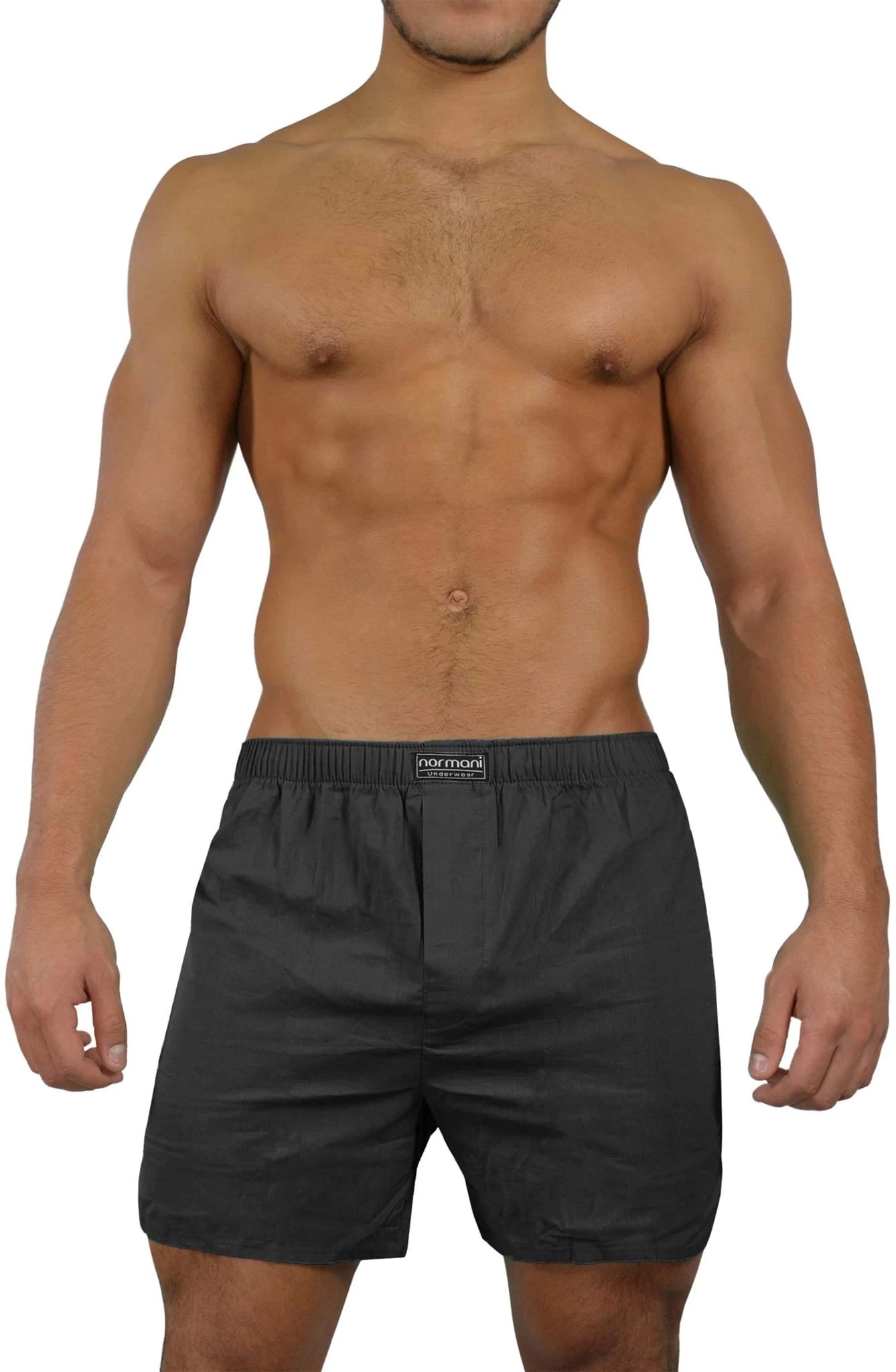 3 Stück Herren Web Boxershorts Schwarz 4 3 Stück Herren Web Boxershorts Schwarz – Bild 2