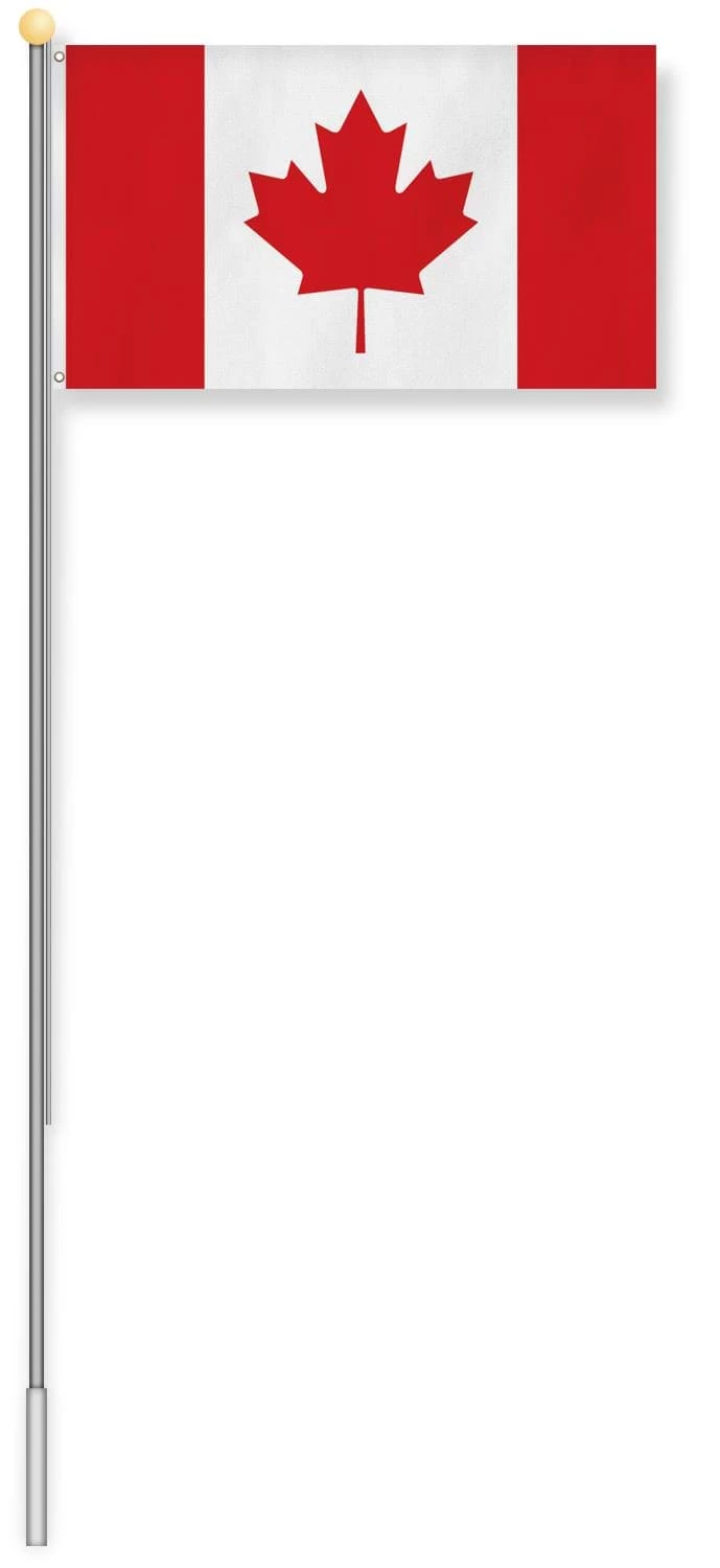 Fahnenmast 8,00 M Mit Flagge 90 Cm × 150 Cm Kanada 4 Fahnenmast 8,00 M Mit Flagge 90 Cm × 150 Cm Kanada – Bild 2