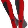 2 Paar Ski-Kniestrümpfe „New-Style“ Rot/Dunkelgrau/Grau -Normani 110547