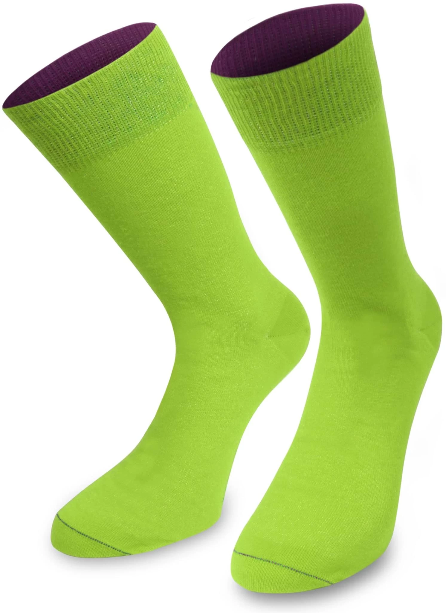 3 Paar Bi-Color Socken Im Farbset Gelb/Limette/Magenta 5 3 Paar Bi-Color Socken Im Farbset Gelb/Limette/Magenta – Bild 3