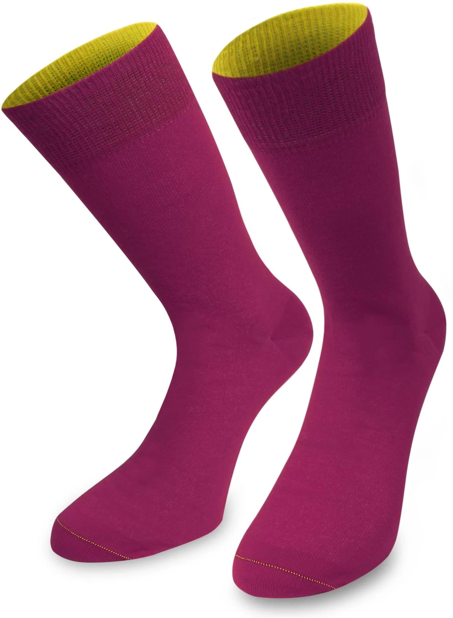 3 Paar Bi-Color Socken Im Farbset Gelb/Limette/Magenta 6 3 Paar Bi-Color Socken Im Farbset Gelb/Limette/Magenta – Bild 4
