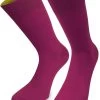 1 Paar Socken „Bi-Color“ Mit Farbig Abgesetztem Bund Magenta/Gelb 2 1 Paar Socken „Bi-Color“ Mit Farbig Abgesetztem Bund Magenta/Gelb -Normani 110606 2