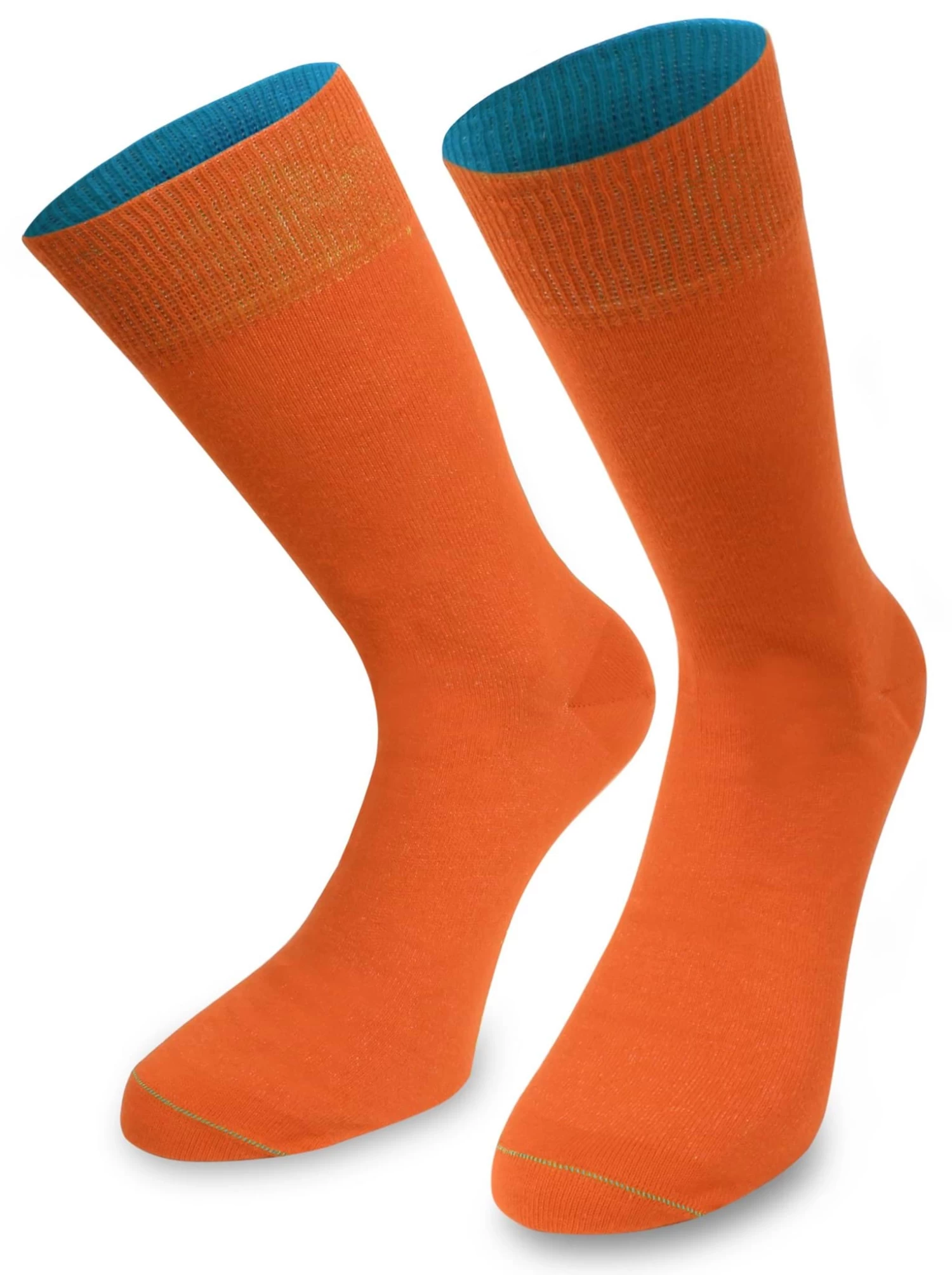 3 Paar Bi-Color Socken Im Farbset Bordeaux/Orange/Navy 5 3 Paar Bi-Color Socken Im Farbset Bordeaux/Orange/Navy – Bild 3