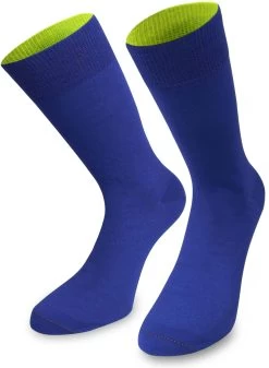 3 Paar Bi-Color Socken Im Farbset Cyan/Royal/Navy -Normani 110616 1