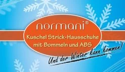 Strick-Hausschuhe Mit Bommeln Und ABS Lila -Normani 111634 2