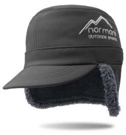 Kinder Wintercap „Snowfella Kids“ Anthrazit