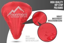 Regenüberzug Für Fahrradsattel „BiSaddle“ Rot -Normani 112398