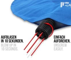 Aufblasbares Nackenkissen „Trip“ Blau -Normani 113296