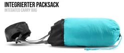 Ultralight-Schlafsack „Runty“ (RV Rechts) Petrol/Schwarz -Normani 113771 1