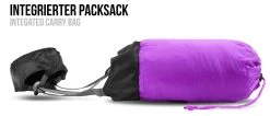 Ultralight-Schlafsack „Runty“ (RV Links) Lila/Schwarz -Normani 113802 1