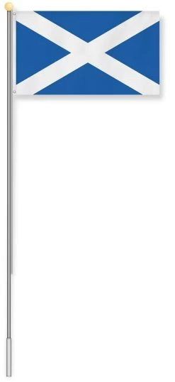 Fahnenmast 7,50 M Mit Flagge 90 Cm × 150 Cm Schottland 5 Fahnenmast 7,50 M Mit Flagge 90 Cm × 150 Cm Schottland -Normani 113950