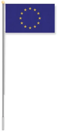 Fahnenmast 9,00 M Mit Flagge 90 Cm × 150 Cm Europa -Normani 113951